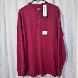 Saddlebred Comfort Flex Classic Fit Long Sleeve Henley Shirt